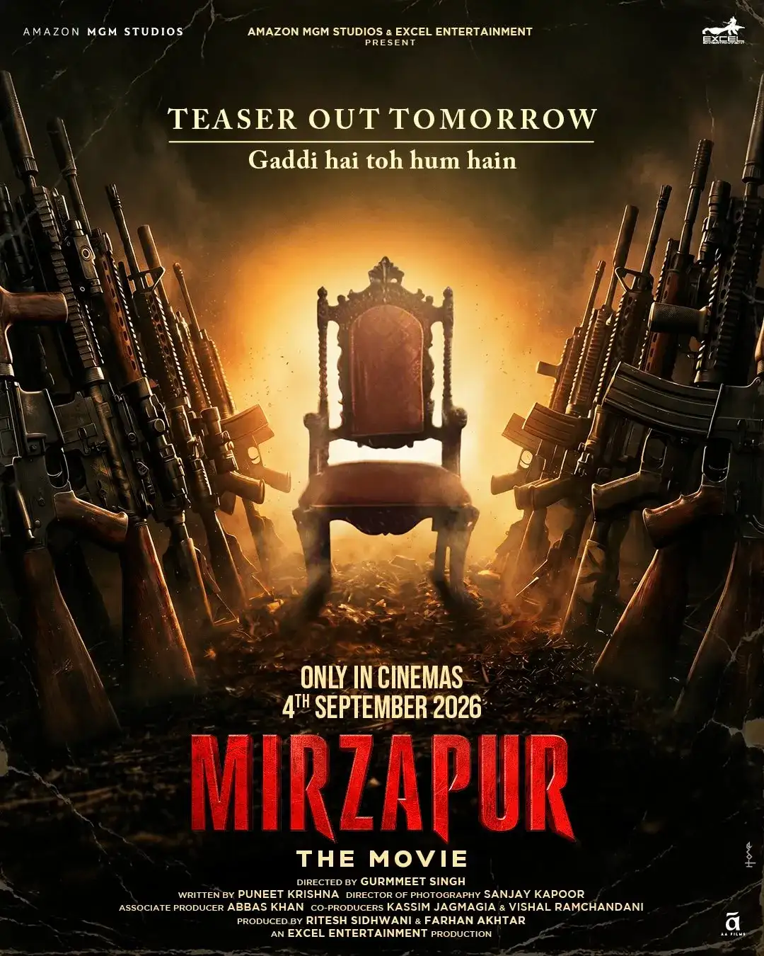 Mirzapur: The Movie official poster and release date guide